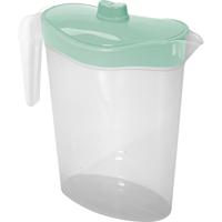 Hega Hogar Waterkan/sapkan met mintgroene deksel - 2,5 liter - kunststof - 11 x 26 cm   -