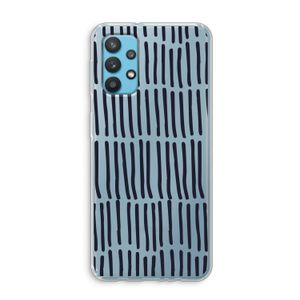 Moroccan stripes: Samsung Galaxy A32 4G Transparant Hoesje