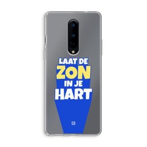 Laat de zon in je hart: OnePlus 8 Transparant Hoesje