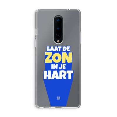 Laat de zon in je hart: OnePlus 8 Transparant Hoesje
