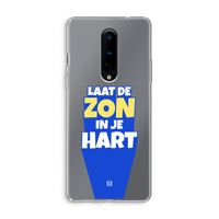 Laat de zon in je hart: OnePlus 8 Transparant Hoesje