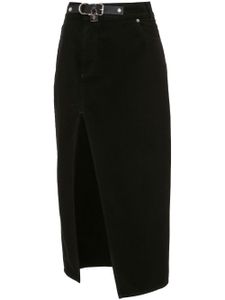 JW Anderson minijupe en jean à détail de cadenas - Noir