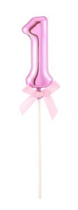 Taart Topper Cijfer 1 Roze