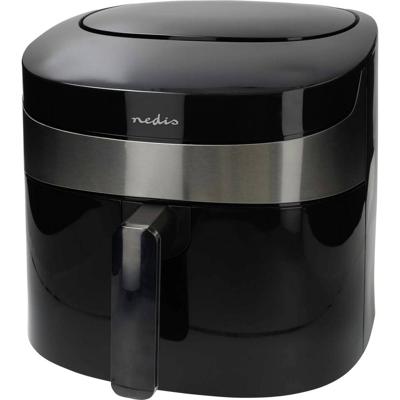 Nedis KAAF180BKW Airfryer 7.2 l 1800 W Controlelampje, Appbased, BPA-vrij, Oververhittingsbeveiliging, Timerfunctie Zwart