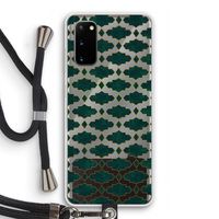 Moroccan tiles: Samsung Galaxy S20 Transparant Hoesje met koord