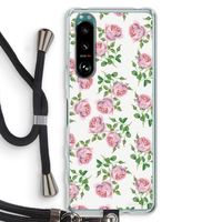 Kleine roosjes: Sony Xperia 5 III Transparant Hoesje met koord