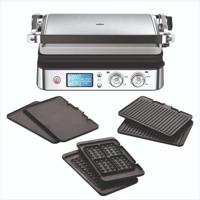 Multifunctionele grill - BRAUN - Multi Pro 9 - 2000 W - 3 verwarmingsstanden - Zwart / Staal