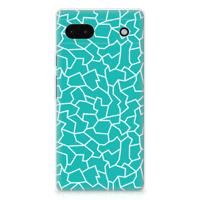 Google Pixel 6A | Hoesje maken | Cracks Blue