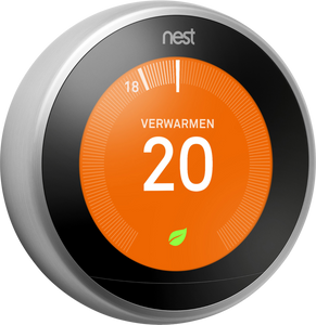 Google Nest Learning Thermostat thermostaat WLAN Roestvrijstaal
