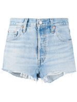 Levi's short en jean à effet usé - Bleu - thumbnail