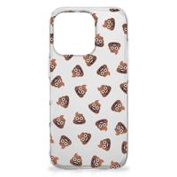 TPU bumper voor iPhone 16 Pro Poep Emojis