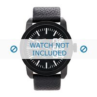 Diesel horlogeband DZ1479 Leder Zwart 24mm - thumbnail