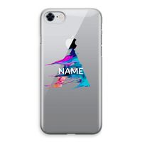 Abstract Spectrum: iPhone 8 Transparant Hoesje