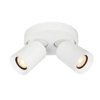 Artdelight Ronde plafondlampMegano 2-lichts wit - PL MEGANO2-RO WI