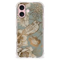 Case voor iPhone 16 Vintage Bird Flowers