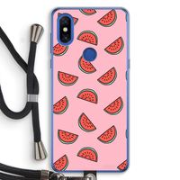 Watermeloen: Xiaomi Mi Mix 3 Transparant Hoesje met koord