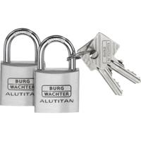 Burg Wächter 36151 Hangslot 30.00 mm Gelijksluitend Aluminium Sleutelslot