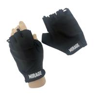 Mirage lycra handschoen maat xl gel zwart korte vinger op kaart