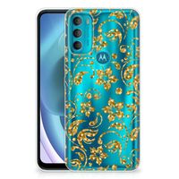 Motorola Moto G71 5G TPU Case Gouden Bloemen - thumbnail