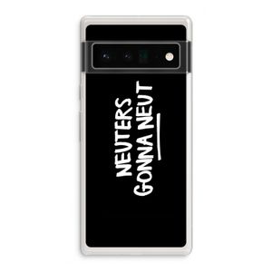 Neuters (zwart): Google Pixel 6 Pro Transparant Hoesje