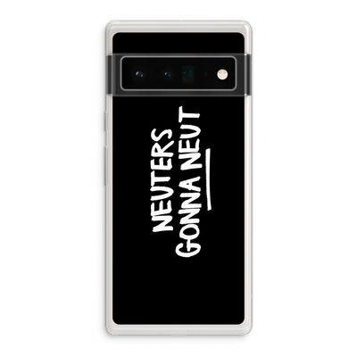 Neuters (zwart): Google Pixel 6 Pro Transparant Hoesje