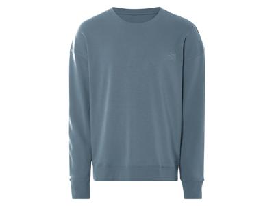 LIVERGY Herensweater van zachte interlockkwaliteit (Donkerblauw, XL)