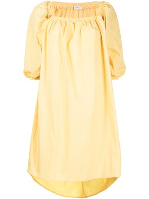 Goen.J robe mi-longue volantée - Jaune