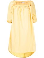 Goen.J robe mi-longue volantée - Jaune
