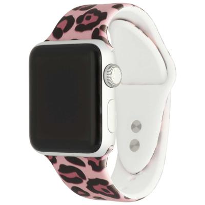 Apple Watch Print Sport Band - Panter Lichtroze - 44, 45, 46 & 49mm Apple Watch Print Sport Band - Panter Lichtroze - 44, 45, 46 & 49mm