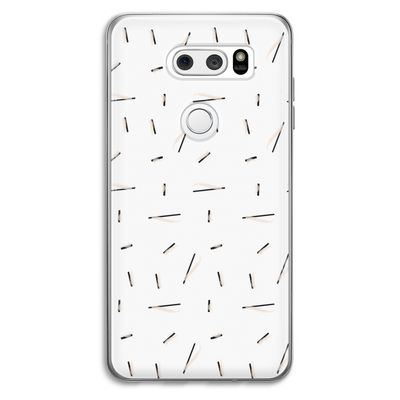 Hipster stripes: LG V30 Transparant Hoesje