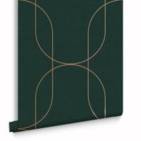 Graham & Brown - Vliesbehang - Palais Green & Copper - 10mx53cm