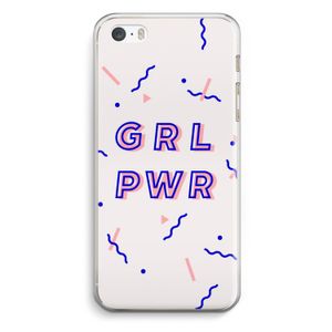 GRL PWR: iPhone 5 / 5S / SE Transparant Hoesje