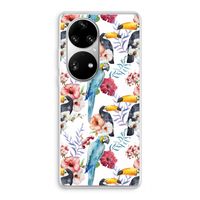 Bloemen tukan: Huawei P50 Pro Transparant Hoesje