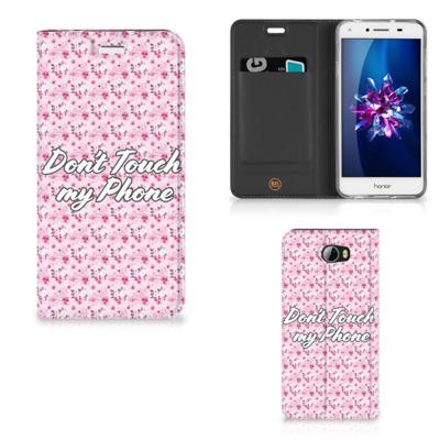Huawei Y5 2 | Y6 Compact Design Case Flowers Pink DTMP Huawei Y5 2 | Y6 Compact Design Case Flowers Pink DTMP