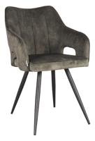 LABEL51 Eetkamerstoel 'Noud' Velvet, kleur Hunter