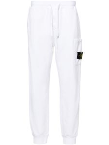 Stone Island pantalon de jogging à patch logo - Blanc