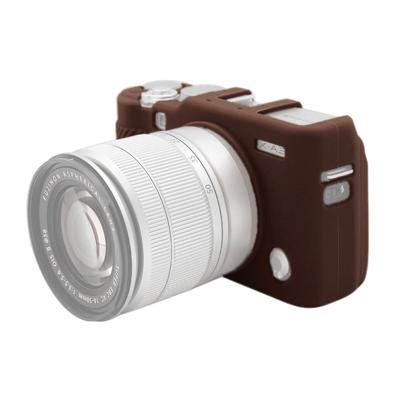 PULUZ zachte siliconen beschermhoes voor FUJIFILM X-a3/X-A10 (koffie)