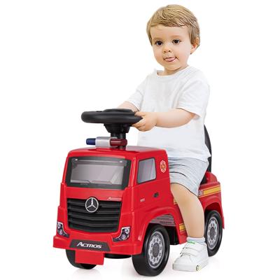 Mercedes-Benz Kinderauto met Licentie met Muziek en Claxon Zit-En-Duwspeeltje met Stuur en Verborgen Opbergruimte Rood