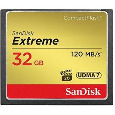 SanDisk Extreme 32GB CompactFlash Geheugenkaart