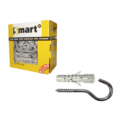 pgb-Europe SMART | plug + schroefhaak Ø 8x65 NZN | 15 st SM0PSHN0112080065E