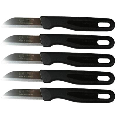 Solingen schilmesje - 5x - zwart - 16 cm - Keukengerei - aardappel schilmesjes