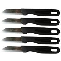 Solingen schilmesje - 5x - zwart - 16 cm - Keukengerei - aardappel schilmesjes