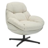 Draaifauteuil Leonne Beige - Giga Meubel