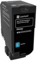 Lexmark Return Program toner CS72x, 7.000 pagina&apos;s, OEM 74C2SC0, cyaan