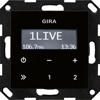 Gira inbouw radio zwart glanzend 228405