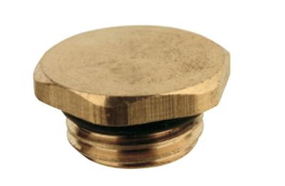 Kirchhoff Messing stekker, blank, 1/4"ET, met O-ring - 988579055