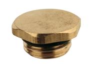Kirchhoff Messing stekker, blank, 1/4"ET, met O-ring - 988579055