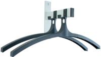 V-part wandgarderobe, 2 haken met hangers