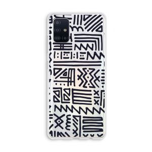 Marrakech print: Galaxy A51 4G Transparant Hoesje