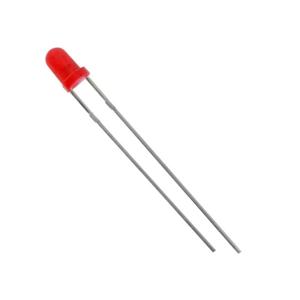 Kingbright Bedrade LED Rood Rond 3 mm 1 mcd 40 ° 30 mA 1.7 V